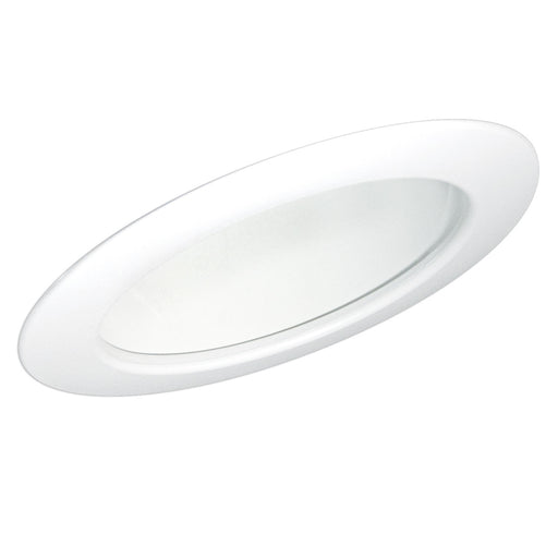 Nora 6 Inch Sloped Clear Reflector With White Trim BR40 Maximum Bulb Diameter (NTS-615W)