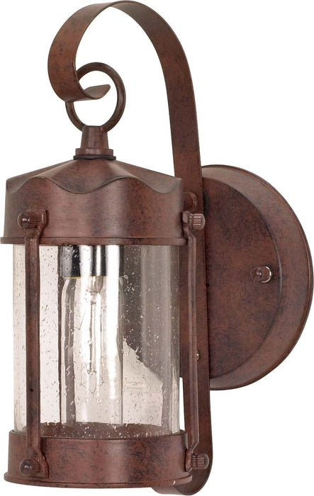 SATCO/NUVO 1-Light 11 Inch Wall Lantern Piper Lantern With Clear Seed Glass (60-634)