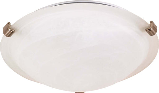 SATCO/NUVO 1-Light 12 Inch Flush Mount Tri-Clip With Alabaster Glass (60-270)