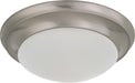 SATCO/NUVO 1-Light 12 Inch Flush Mount Twist And Lock With Frosted White Glass (60-3271)