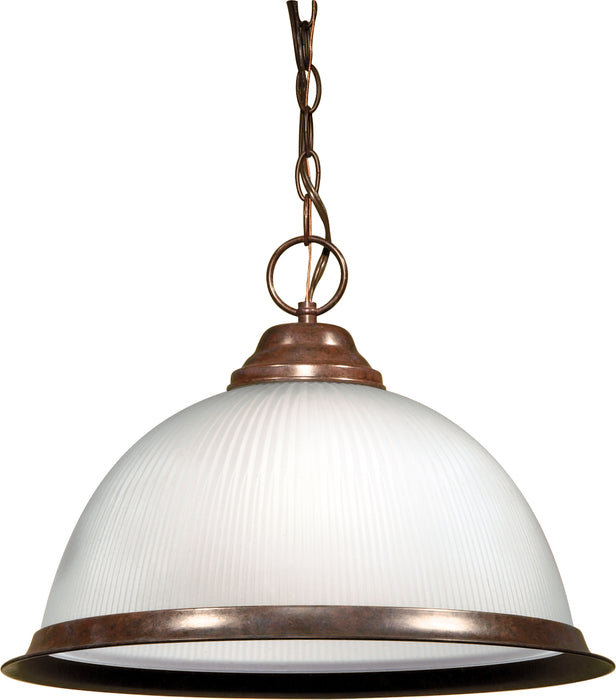 SATCO/NUVO 1-Light 15 Inch Pendant Frosted Prismatic Dome (SF76-690)