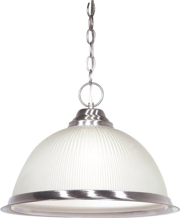 SATCO/NUVO 1-Light 15 Inch Pendant Frosted Prismatic Dome (SF76-691)