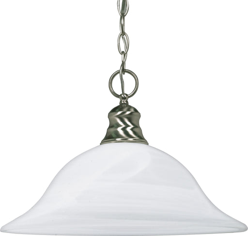 SATCO/NUVO 1-Light 16 Inch Pendant Alabaster Glass (60-390)