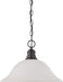 SATCO/NUVO 1-Light 16 Inch Pendant With Frosted White Glass (60-3173)
