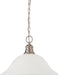 SATCO/NUVO 1-Light 16 Inch Pendant With Frosted White Glass (60-3258)