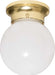 SATCO/NUVO 1-Light 6 Inch Ceiling Fixture White Ball (SF77-108)