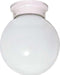 SATCO/NUVO 1-Light 6 Inch Ceiling Fixture White Ball (SF77-947)