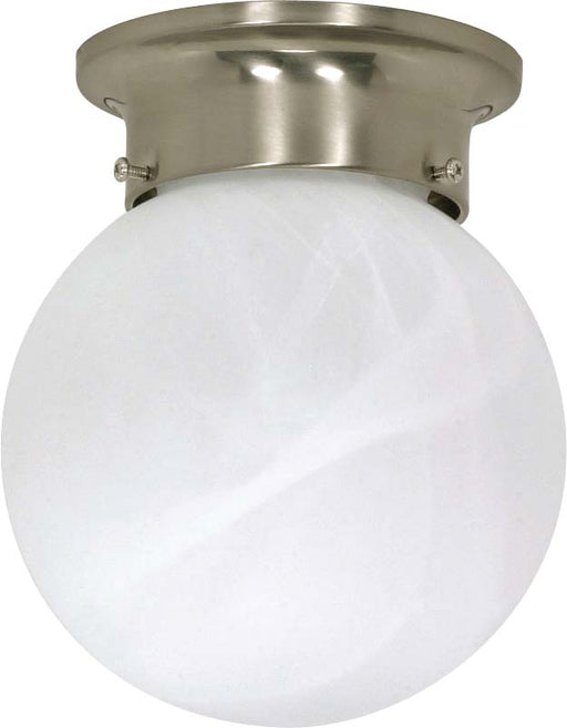 SATCO/NUVO 1-Light 6 Inch Ceiling Mount Alabaster Ball (60-257)