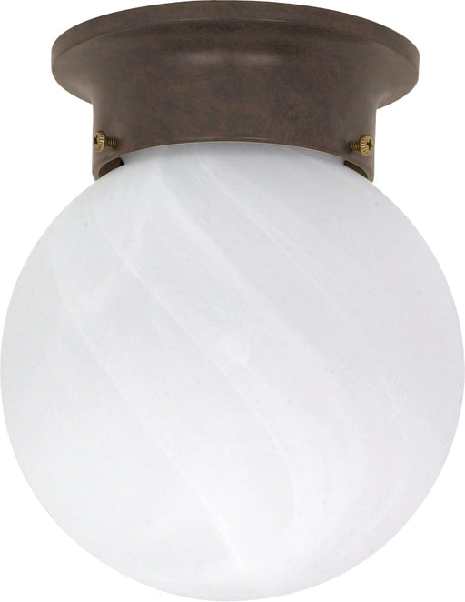 SATCO/NUVO 1-Light 6 Inch Ceiling Mount Alabaster Ball (60-259)