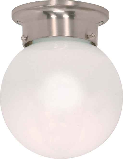 SATCO/NUVO 1-Light 6 Inch Ceiling Mount White Ball (60-245)