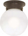 SATCO/NUVO 1-Light 6 Inch Ceiling Mount White Ball (60-247)
