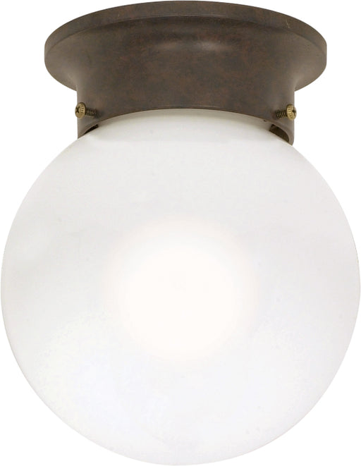 SATCO/NUVO 1-Light 6 Inch Ceiling Mount White Ball (60-247)
