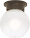 SATCO/NUVO 1-Light 6 Inch Ceiling Mount White Ball (60-247)