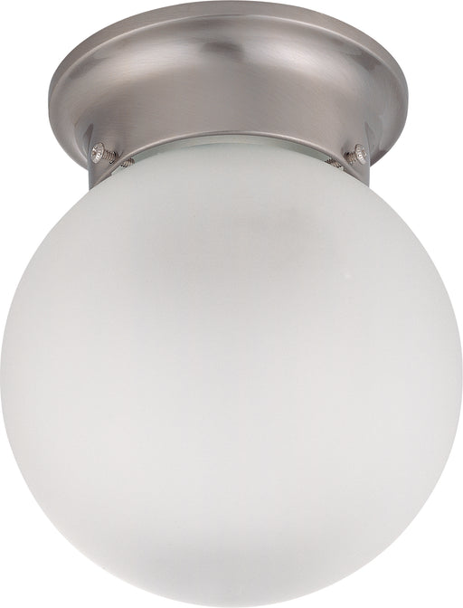 SATCO/NUVO 1-Light 6 Inch Ceiling Mount With Frosted White Glass (60-3249)