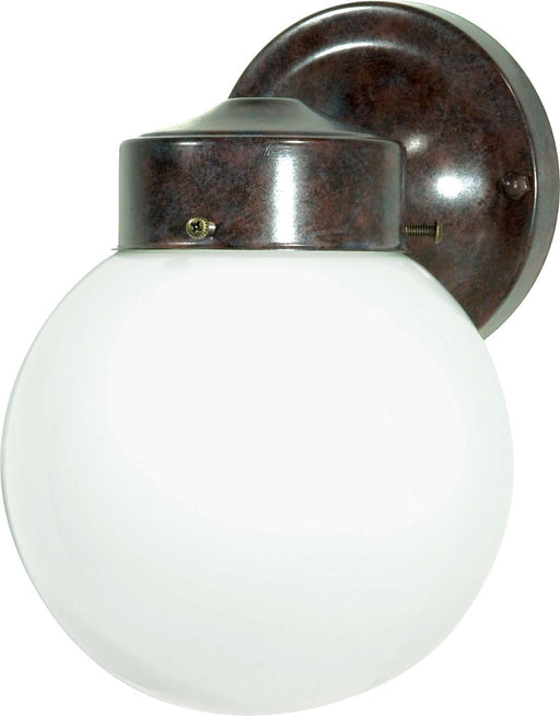 SATCO/NUVO 1 Light-6 Inch-Porch Wall With White Globe (SF76-703)