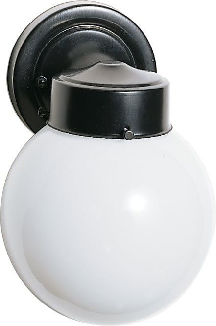 SATCO/NUVO 1-Light 6 Inch Porch Wall With White Globe (SF77-992)
