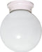 SATCO/NUVO 1-Light 8 Inch Ceiling Fixture White Ball (SF77-948)