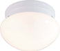 SATCO/NUVO 1-Light 8 Inch Flush Mount Small White Mushroom (SF77-060)