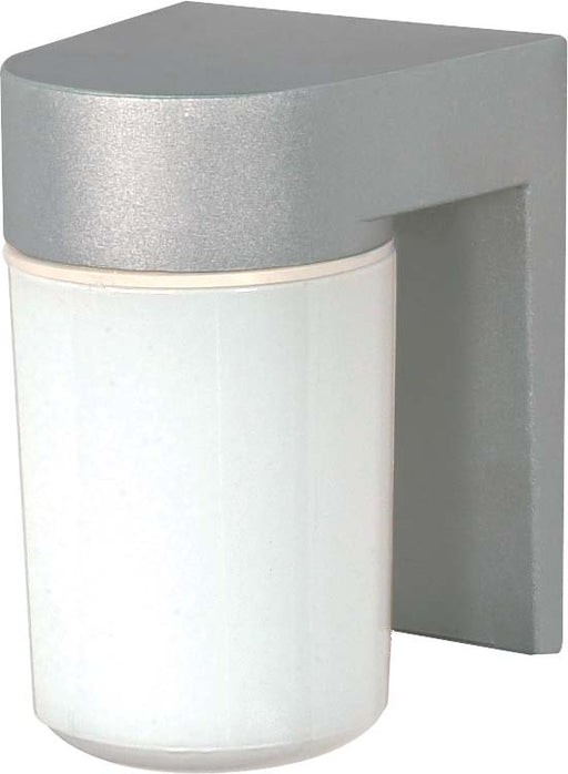 SATCO/NUVO 1-Light 8 Inch Utility Wall Mount With White Glass Cylinder (SF77-136)
