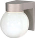 SATCO/NUVO 1-Light 8 Inch Utility Wall Mount With White Glass Globe (SF77-139)