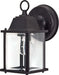 SATCO/NUVO 1-Light 9 Inch Wall Lantern Cube Lantern With Clear Beveled Glass (60-638)