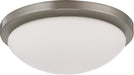 SATCO/NUVO Button LED 11 Inch Flush Mount Fixture Brushed Nickel Finish Lamps Included (62-1042)