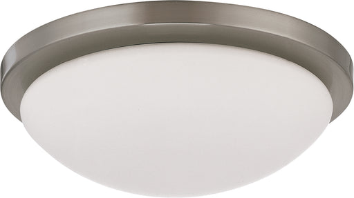 SATCO/NUVO Button LED 11 Inch Flush Mount Fixture Brushed Nickel Finish Lamps Included (62-1042)