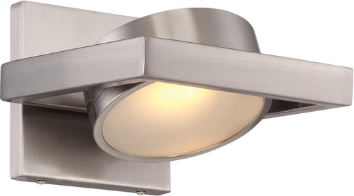 SATCO/NUVO Hawk LED Pivoting Head Wall Sconce Brushed Nickel Finish Lamp Included (62-994)