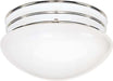 SATCO/NUVO 2-Light 12 Inch Ceiling Fixture Square Floral / With Pull Chain (SF77-392)