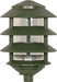 SATCO/NUVO Pagoda Garden Fixture Small Hood 1-Light 3 Tier Green Finish (SF77-324)
