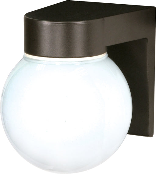 SATCO/NUVO 1 Light-8 Inch-Utility Wall Mount With White Glass Globe (SF77-141)