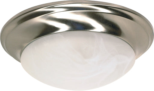 SATCO/NUVO 1-Light 12 Inch Flush Mount Twist And Lock With Alabaster Glass Color Retail Packaging (60-6009)