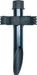 SATCO/NUVO 2 Inch Diameter Mounting Post PVC Dark Gray (60-677)