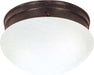 SATCO/NUVO 2 Light-10 Inch Flush Mount Medium Alabaster Mushroom (SF76-673)