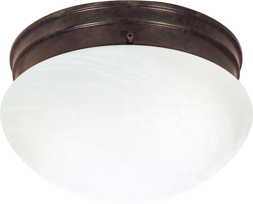 SATCO/NUVO 2 Light-10 Inch Flush Mount Medium Alabaster Mushroom (SF76-673)