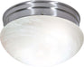 SATCO/NUVO 2-Light 10 Inch Flush Mount Medium Alabaster Mushroom (SF76-674)