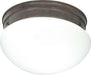 SATCO/NUVO 2 Light-10 Inch Flush Mount Medium White Mushroom (SF76-602)