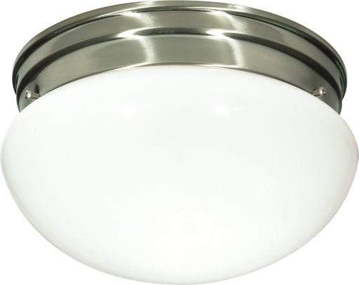 SATCO/NUVO 2 Light-10 Inch Flush Mount Medium White Mushroom (SF76-603)