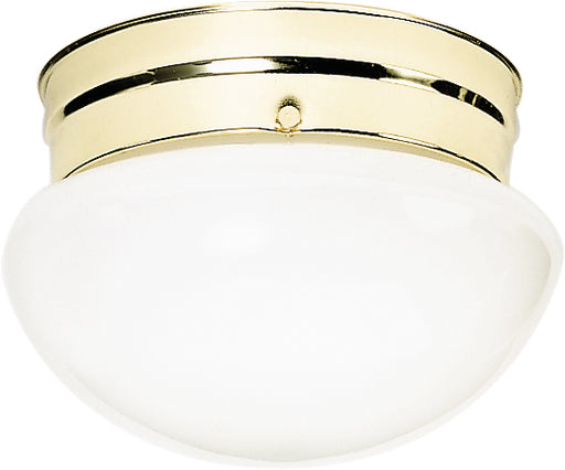 SATCO/NUVO 2-Light 10 Inch Flush Mount Medium White Mushroom (SF77-061)