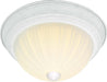 SATCO/NUVO 2 Light-11 Inch Flush Mount Frosted Melon Glass (SF76-125)