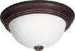 SATCO/NUVO 2 Light-11 Inch Flush Mount Frosted Melon Glass (SF76-246)