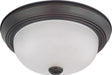 SATCO/NUVO 2-Light 11 Inch Flush Mount With Frosted White Glass (60-3145)