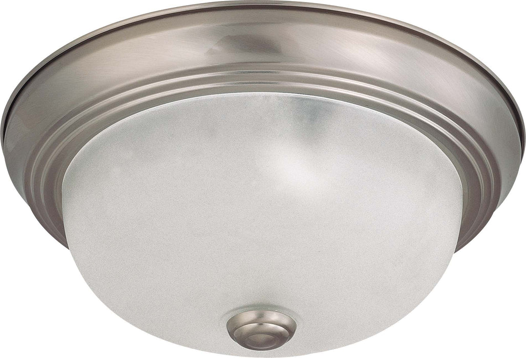 SATCO/NUVO 2-Light 11 Inch Flush Mount With Frosted White Glass (60-3261)