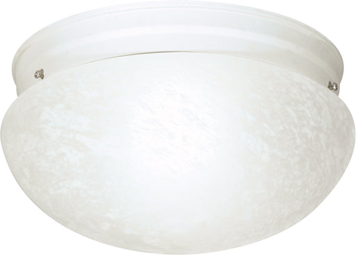 SATCO/NUVO 2 Light-12 Inch Flush Mount Large Alabaster Mushroom (SF76-614)