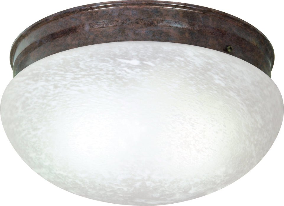 SATCO/NUVO 2 Light-12 Inch Flush Mount Large Alabaster Mushroom (SF76-676)