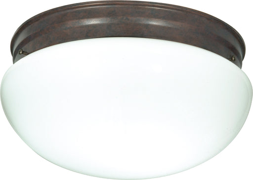 SATCO/NUVO 2 Light-12 Inch Flush Mount Large White Mushroom (SF76-604)