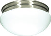 SATCO/NUVO 2 Light-12 Inch Flush Mount Large White Mushroom (SF76-605)