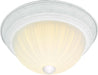 SATCO/NUVO 2 Light-13 Inch Flush Mount Frosted Melon Glass (SF76-127)