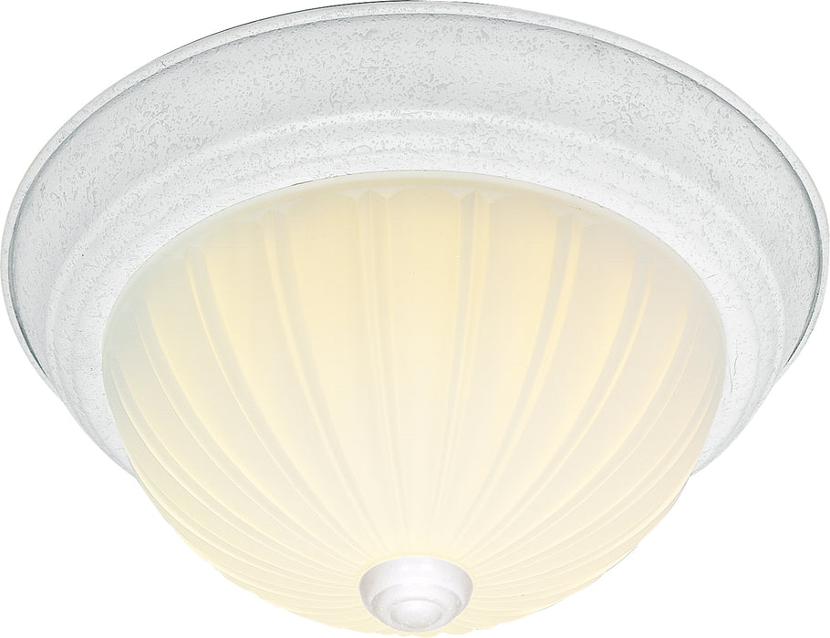 SATCO/NUVO 2 Light-13 Inch Flush Mount Frosted Melon Glass (SF76-127)