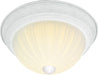 SATCO/NUVO 2 Light-13 Inch Flush Mount Frosted Melon Glass (SF76-127)